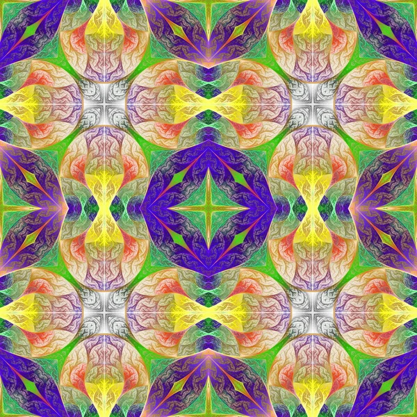 Multicolore beau motif dans la conception fractale. Tu peux l'utiliser. — Photo
