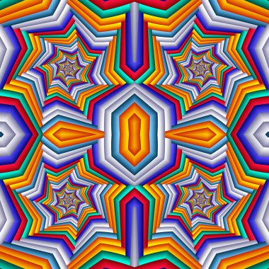 Çok renkli Seamless soyut şenlikli canlı modeli. Kiremitli etnik