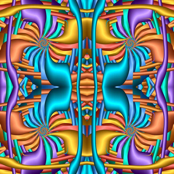 Multicolor Seamless abstract festive vivid pattern. Fantasy shap — Stock Photo, Image
