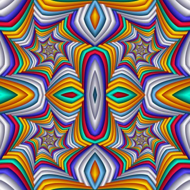 Çok renkli Seamless soyut şenlikli canlı modeli. Kiremitli etnik