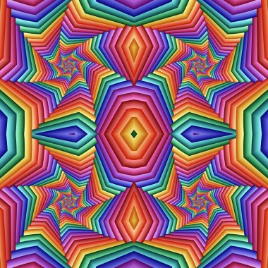 Çok renkli Seamless soyut şenlikli canlı modeli. Kiremitli etnik