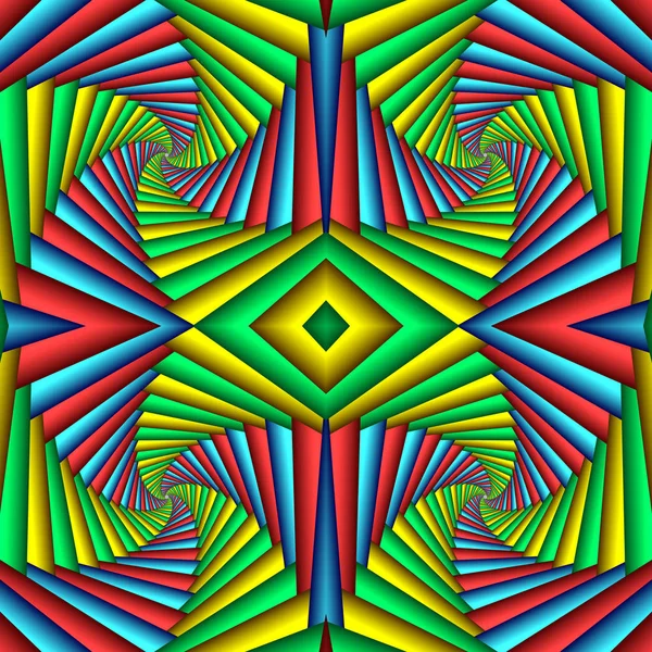 Multicolor Seamless abstrait motif festif vif. Ethnie carrelée — Photo