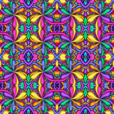 Çok renkli Seamless soyut şenlikli canlı modeli. Fantezi akışı