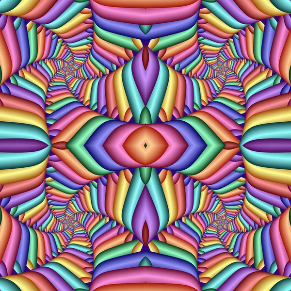 Multicolor naadloze abstracte feestelijke levendige patroon. Betegelde etnische — Stockfoto