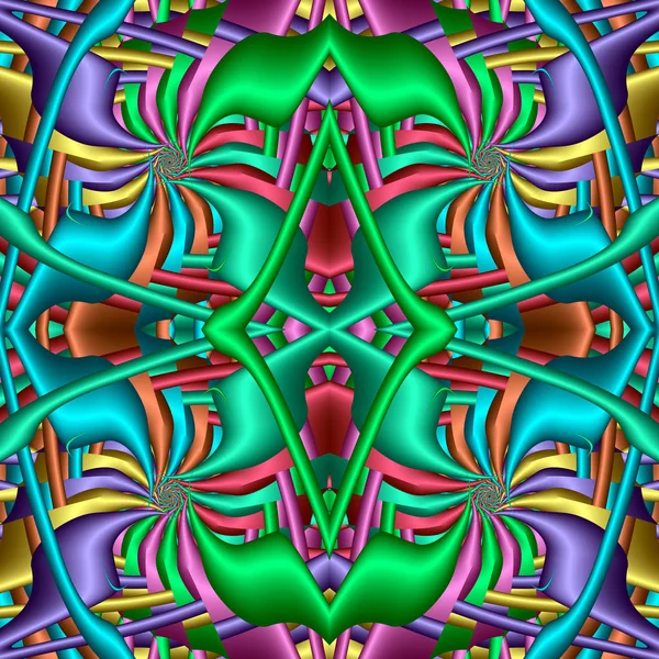 다 색 원활한 추상 축제 생생한 패턴입니다. 판타지 샾 — 스톡 사진