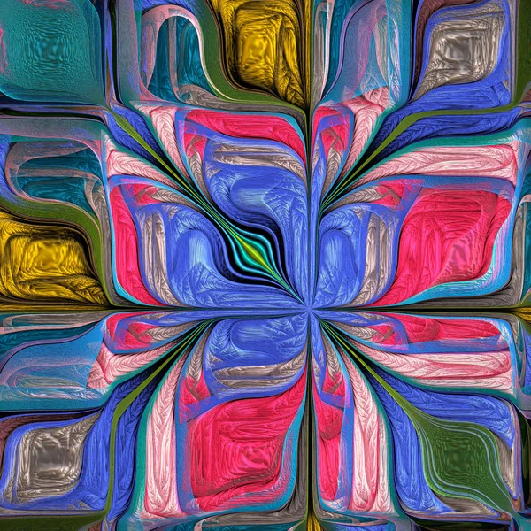 Vícebarvý abstraktní stylizovaný květ. Moderní umění. Kresba pro c Royalty Free Stock Fotografie
