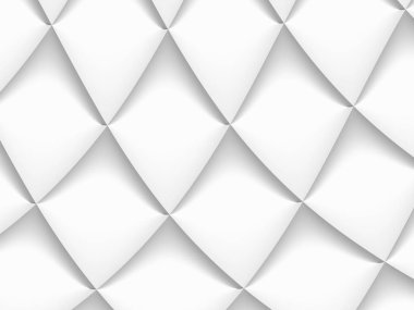 tekrarlanan bir Patte 3D dekore beyaz ve açık gri rhomotobüsler