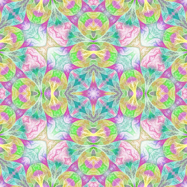 Hermoso patrón multicolor en diseño fractal. Puedes usarla. —  Fotos de Stock