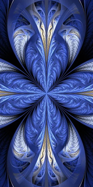 Beautiful fractal flower. Collection - frosty pattern. You can u — Stock Photo, Image