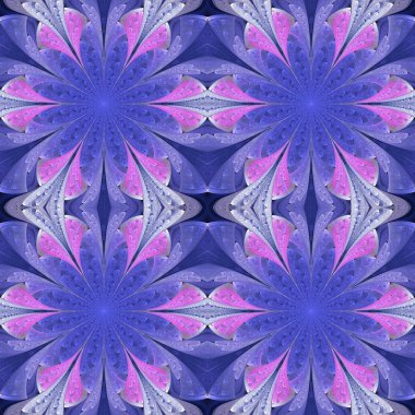 Vitray pencere stili çok renkli çiçek desenli. Sen c