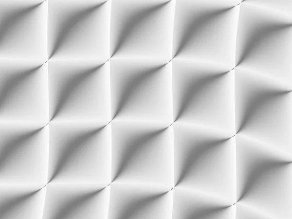 Losanges blancs et gris clair décorés en 3D dans une patte répétée — Photo