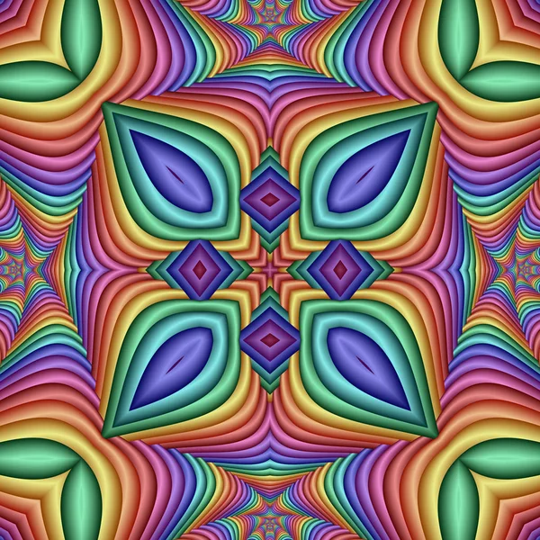 Patrón de pastel festivo abstracto sin costuras multicolor. Azulejos étnicos — Foto de Stock