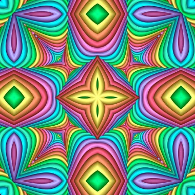 Çok renkli Dikişsiz soyut şenlikli pastel desen. Çini etnik