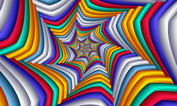 Multicolor Swirl abstract feestelijke levendig patroon. Geometrische mosai — Stockfoto