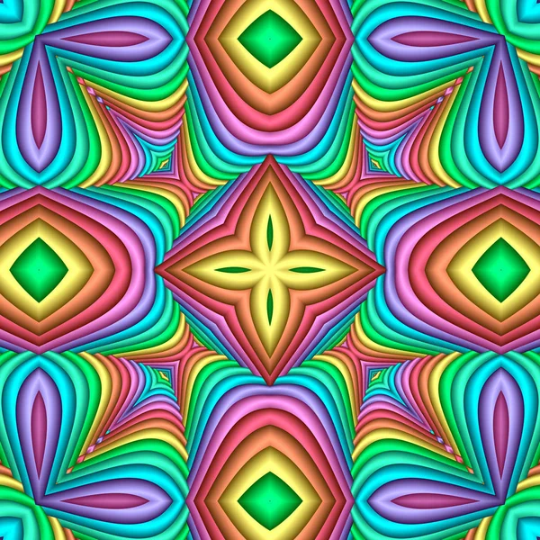 Multicolor Seamless abstrait motif pastel festif. Carrelage ethnique — Photo