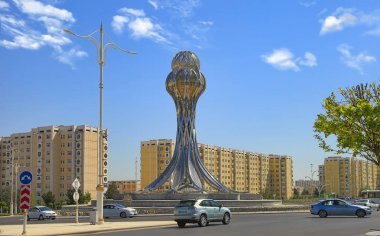 Aşkabat, Türkmenistan - 02 Mayıs 2019: A'nın Modern Mimarisi