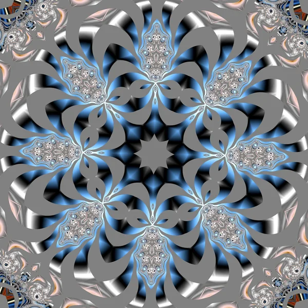Fabuloso fondo fractal. Puedes usarlo para invitaciones, no — Foto de Stock