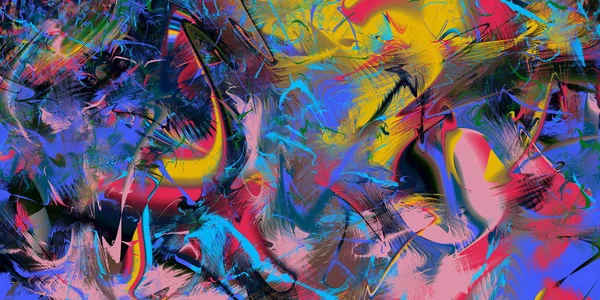 Abstract Modern Art background. Paint in Motion on the subject o — Stock Photo, Image