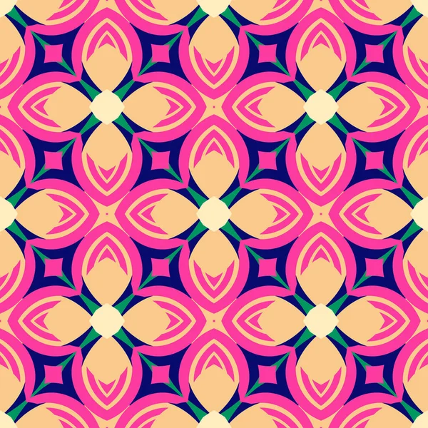Patrón Floral Geométrico Abstracto Sin Costuras Ideal Para Diseño Moda — Foto de Stock