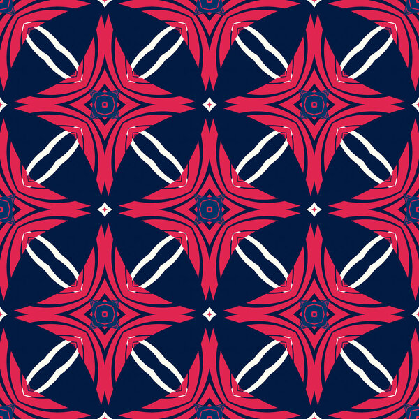 Бесшовный абстрактный геометрический цветочный узор. Отлично подходит для дизайна одежды и интерьера дома. Украшения для гобелена, ковра, одеяла, покрывала, ткани, керамической плитки, обоев.