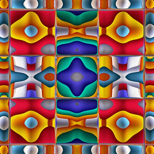 Telha Cerâmica Estilizada Multicolor Ornamento Mosaico Excelente Padrão Moderno Louça — Fotografia de Stock