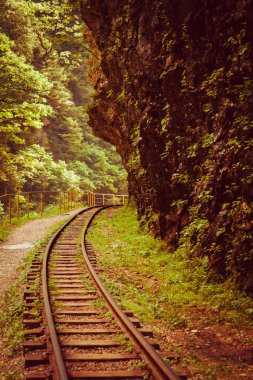 gorge taşın altında demiryolu