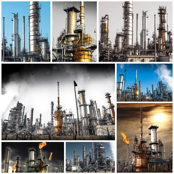Exterior View Plant Refining Oil — Stock Photo, Image