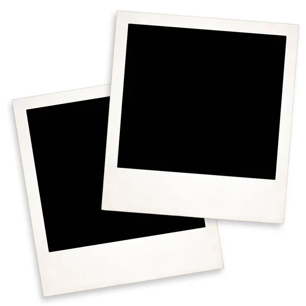 Two Old Polaroid White Background — Stock Photo, Image