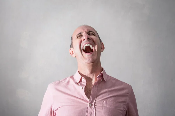 Homem Riso Muito Feliz — Fotografia de Stock