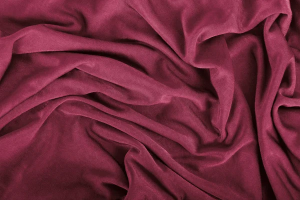 Red Curled Cloth Background — Stock Photo, Image