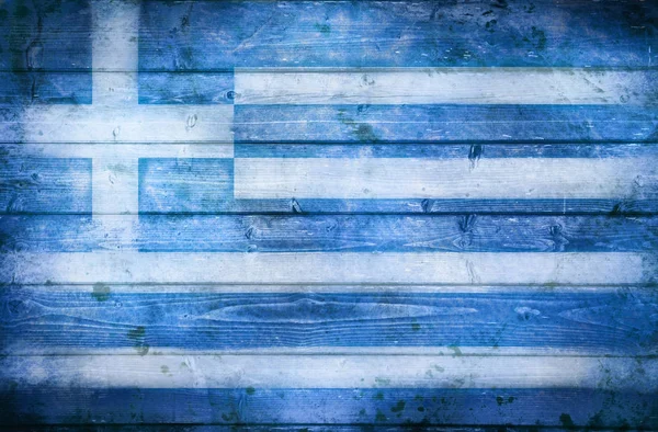 Una Bandera Griega Estilo Antiguo —  Fotos de Stock