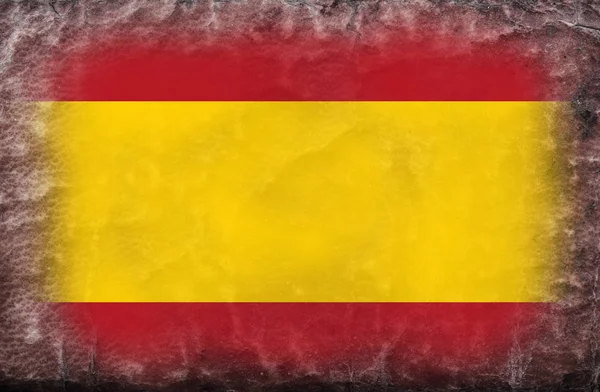 Spansk Flagg Gammal Stil — Stockfoto