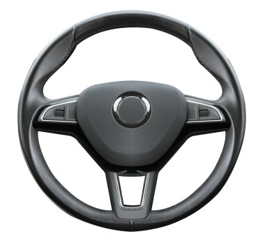 Beyaz arka planda siyah tekerlek