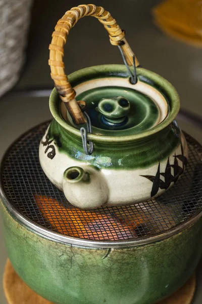 Japanese Soup Japanese Pot Style — Stock Photo, Image