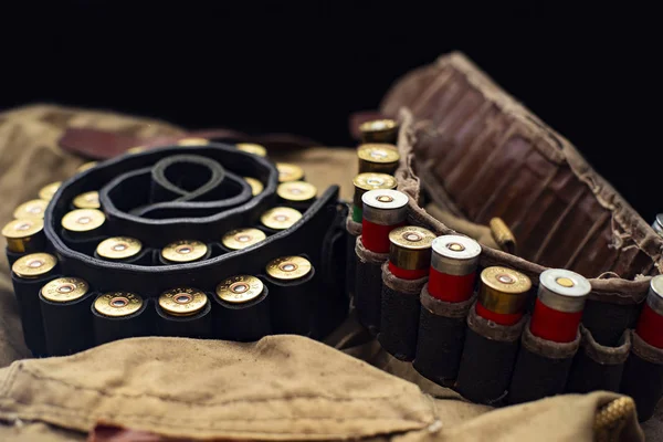 Hunting Ammunition Leather Bandolier — Stock Photo, Image