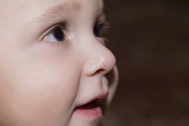 Bebek yüzünü closeup portresi