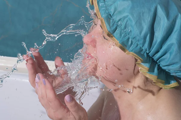 Lavado Chicas Baño Con Espuma — Foto de Stock