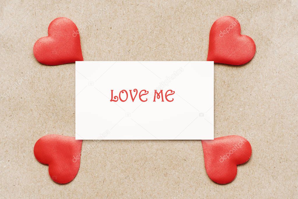 Valentines day romantic background, happy holiday on February 14, love concept. Postcard background, decorated with hearts. Decorative card for the holiday. Vanentine Day. Copy free space.