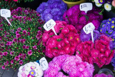 Farklı sonbahar çiçek buketleri fiyatları ile merkezi piyasada satışa
