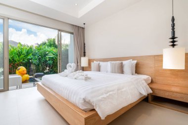 Evin yatak odasında iç tasarım