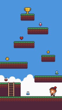 Piksel sanat sahnesi