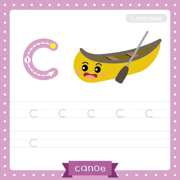 Letter Lowercase Cute Children Colorful Transportations Abc Alphabet Tracing Practice — стоковый вектор