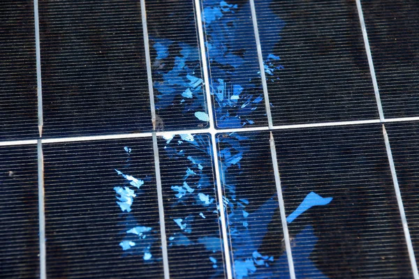 Close-up da textura do painel solar — Fotografia de Stock