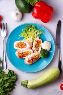 mavi plaka üzerinde Türkiye rulo Close-up