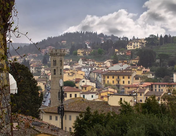 View of Fiesole, Italy center from above.