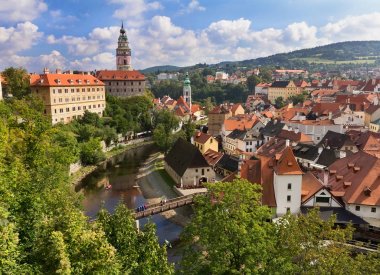 Cesky Krumlov Görünümü. 