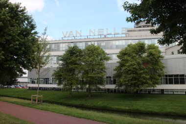 Eski Tütün ve kahve fabrika van Nelle Rotterdam Hollanda ve günümüzde endüstriyel miras olarak kullanılan olay ve congrescentre.