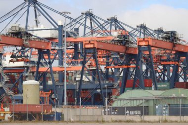 Deniz taşıma kapsayıcılardan işlemek için Maasvlakte Hollanda Rotterdam liman, Euromax terminalleri