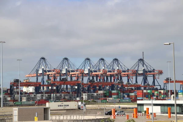 Terminales Euromax Maasvlakte Puerto Rotterdam Los Países Bajos Para Manejar —  Fotos de Stock