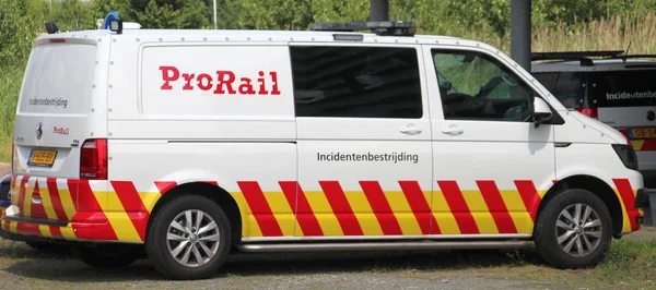 Railway Incident Vehicle Prorail Organization Netherlands — Stock Photo, Image